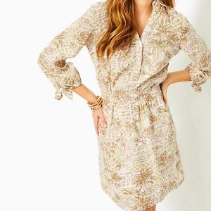 Lilly Pulitzer Sz 2 Abralynn Long Sleeve Shirt dress